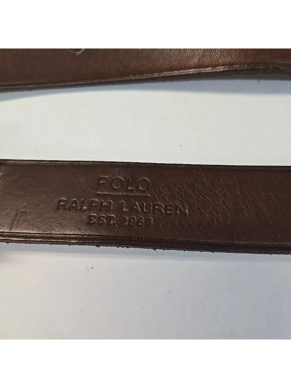 NWT Polo Ralph Lauren Italian Saddle Leather Belt Mens Size 40 Chestnut Leather